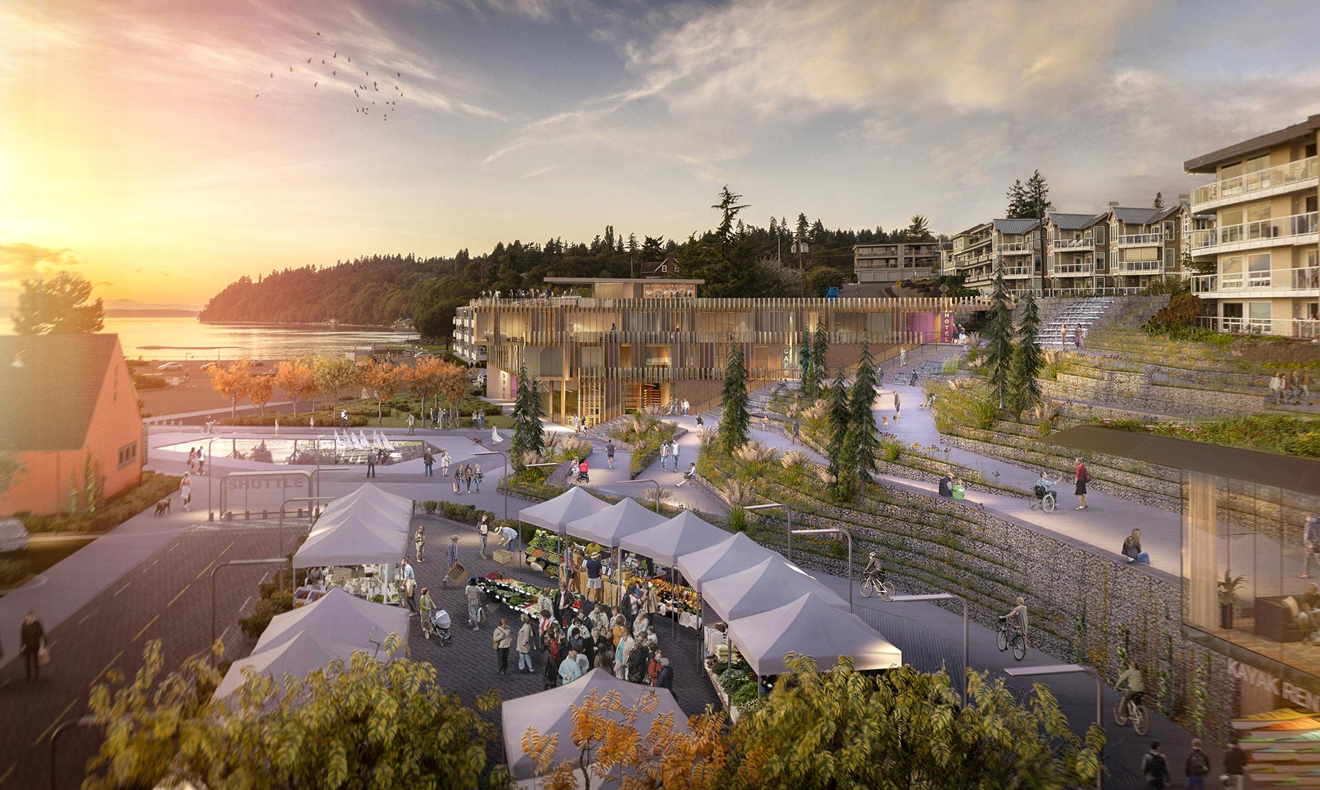 Des Moines Marina Steps